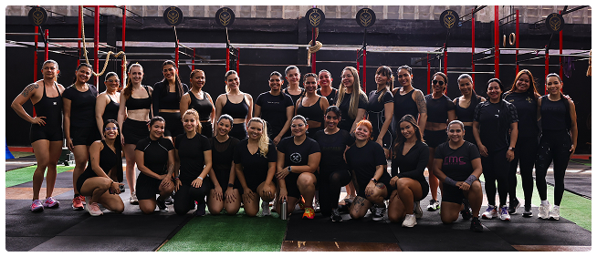 Turma Eleva em treino presencial